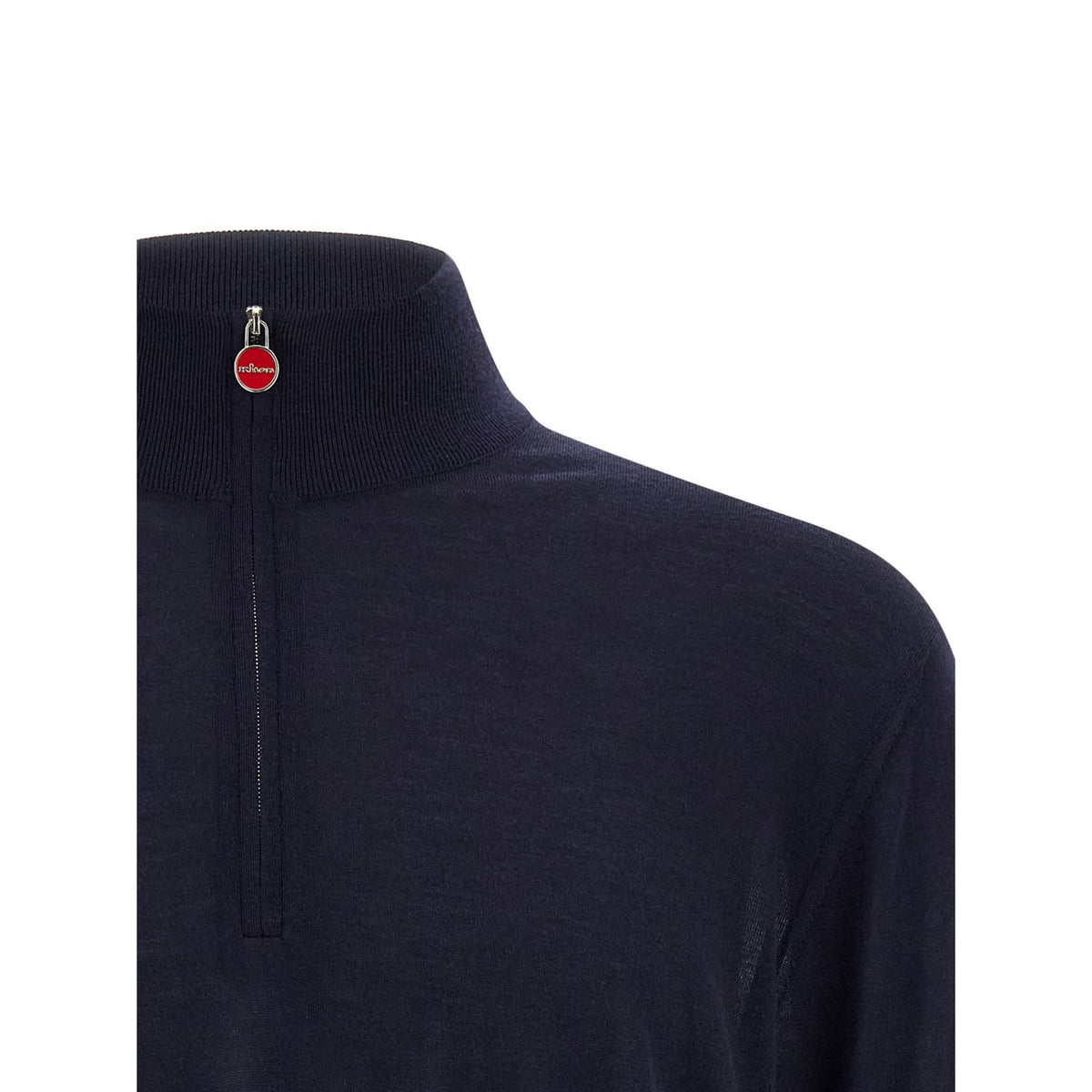 Kiton Blue Wool Cardigan