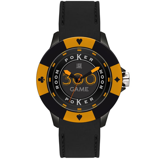 LIGHT TIME Mod. POKER - Black / Orange