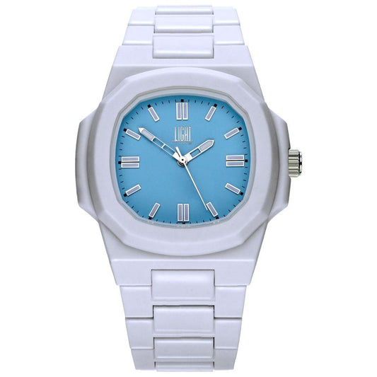 LIGHT TIME Mod. VELVET NAUTILUS - Light Blue L511-SIL-AZ
