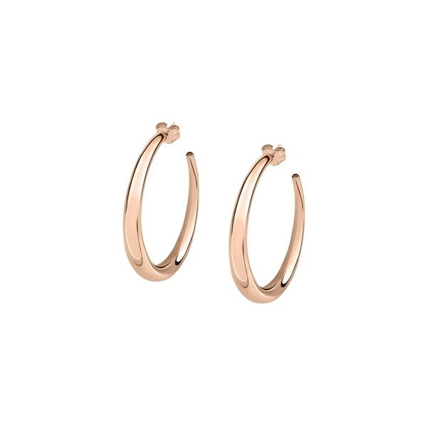 Rose gold hoop earrings from LA PETITE STORY JEWELRY Mod. LPS01AQB15 collection.