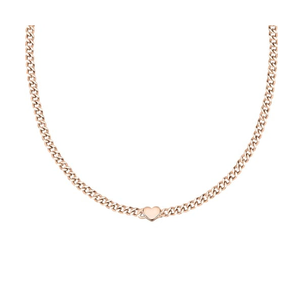 Gold chain necklace with heart detail from LA PETITE STORY JEWELRY Mod. LPS10ASD10