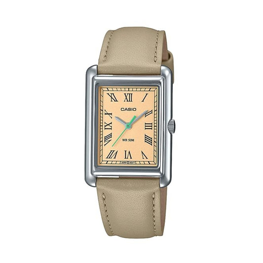 CASIO COLLECTION Mod. LADY TANK. LEATHER - CREAM LTP-B165L-5BVEF
