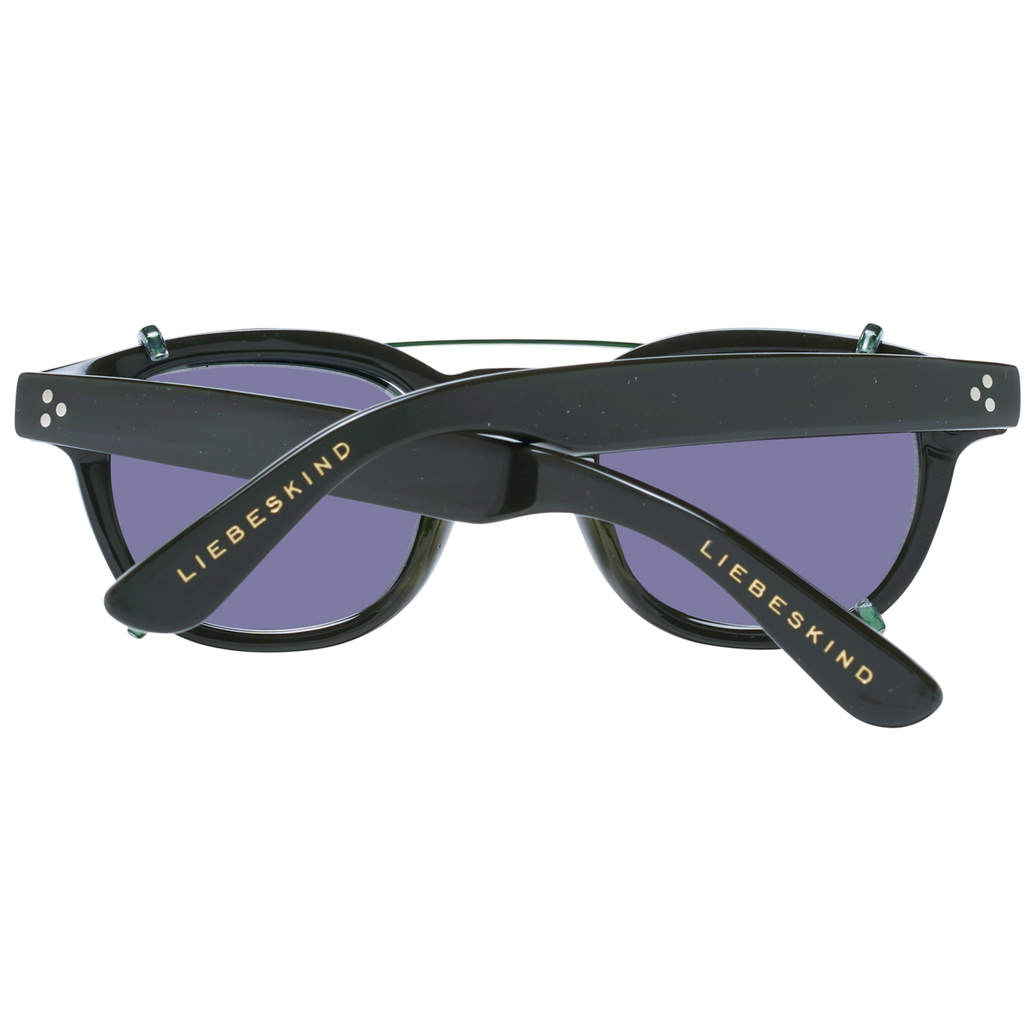 Liebeskind Chic Black Rectangle Designer Frames for women with sleek black Italian-crafted plastic construction and demo lenses.