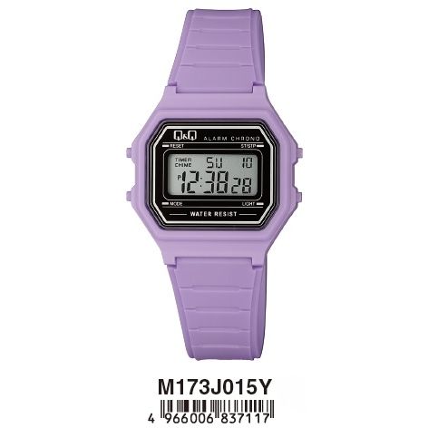 Q&Q Mod. DIGITAL ALARM CHRONO unisex wristwatch, 3 ATM water resistance, quartz movement, plastic strap, mineral dial