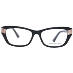 Marciano by Guess Black Women Glasses Frame, full-rim cat eye style, black plastic material, demo lenses, with case included.