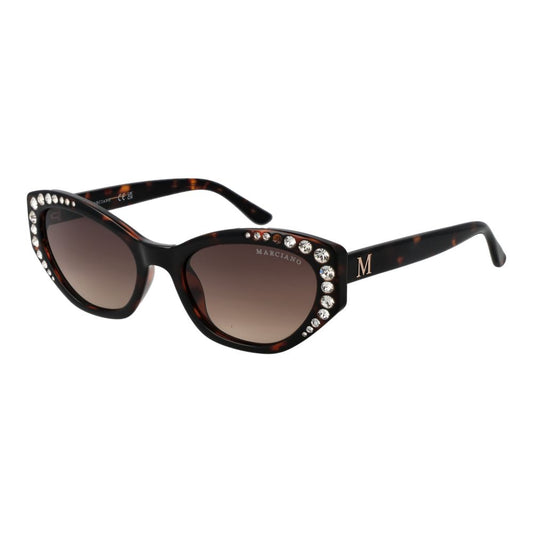Marciano by Guess Brown Women Sunglass, cat eye style with gradient lenses, full-rim plastic frame, UVA & UVB protection.