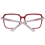 Marciano by Guess Burgundy Women Glasses Frame, square full-rim eyewear with plastic burgundy frame and demo lenses, size 54-15-140.