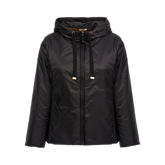 Max Mara Black Polyester Shell Jacket