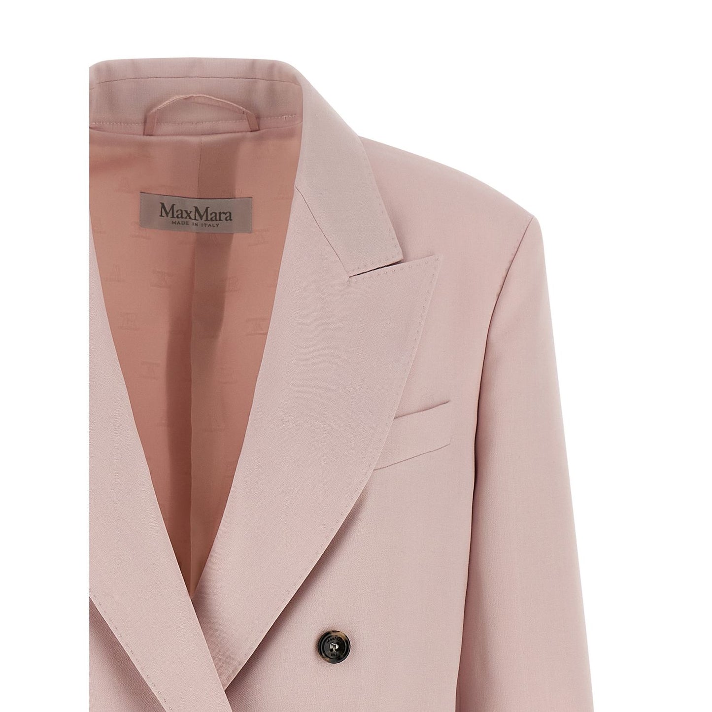 Max Mara Multicolor Virgin Wool Blazer