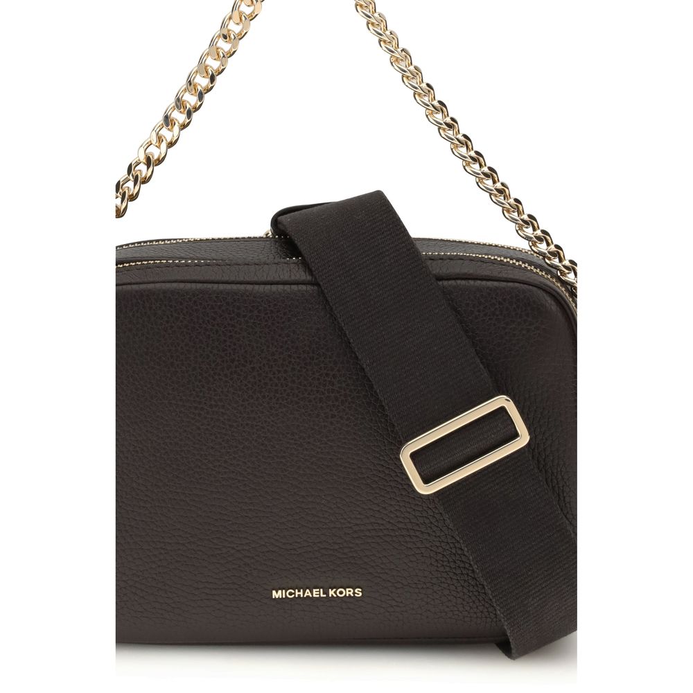 Front view with bag zipped and handles upright.