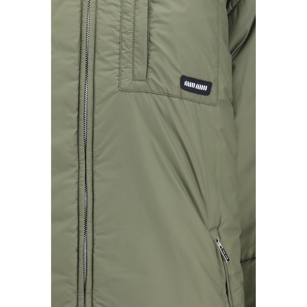 Miu Miu Bicolor Goose Down Shell Jacket