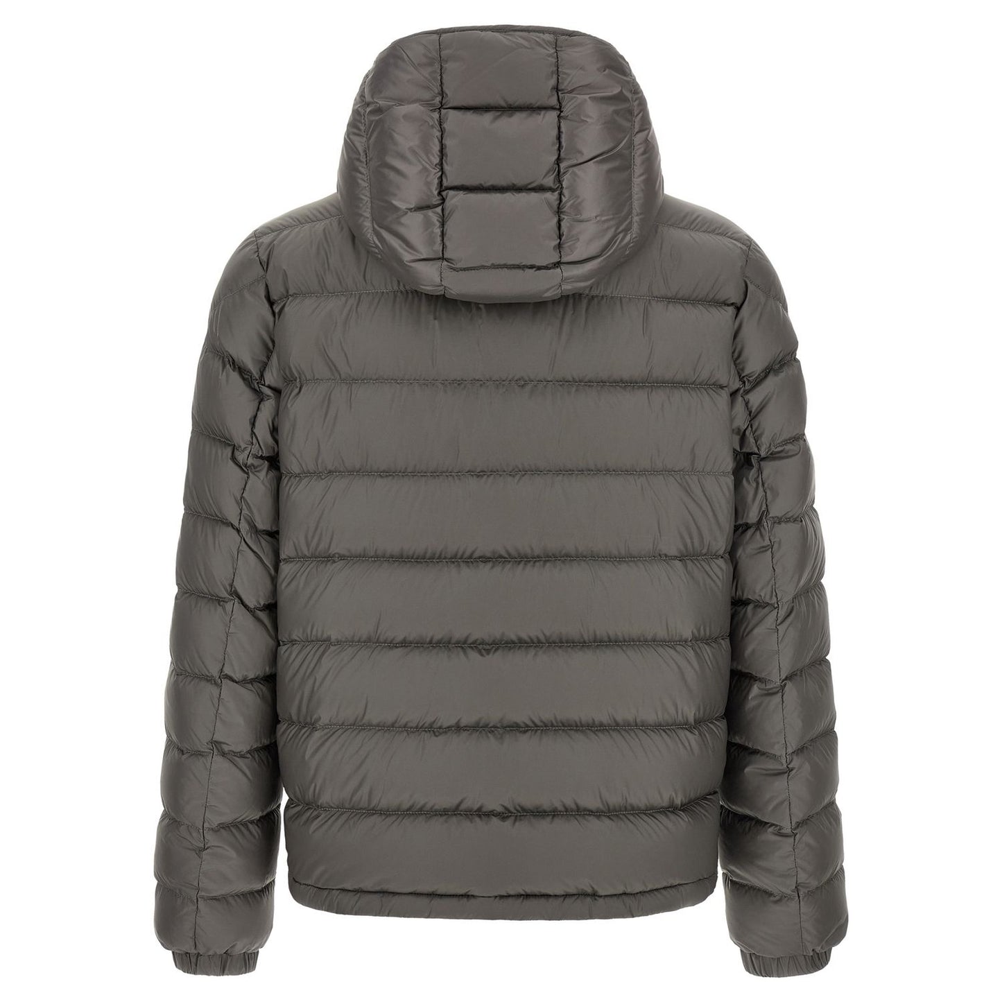 Moncler Gray Polyamide Full-Length Jacket