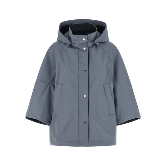 MooRER Blue Polyester Shell Jacket