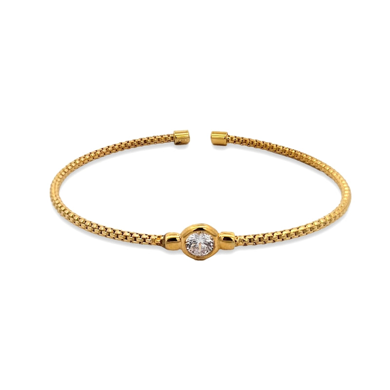 Gold bracelet with a central diamond detail, showcasing the elegant design of NEW BLING Mod. 9NB-1559