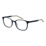 Nike Gray Unisex Glasses Frame in stainless steel full-rim square style with 52mm lenses and 145mm temples, main color grey.