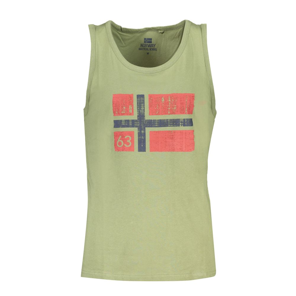 Norway 1963 Green Cotton Men Shirt