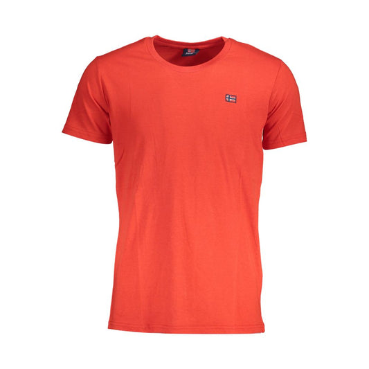 Norway 1963 Red Cotton Men T-Shirt with crew-neck and iconic logo design, short-sleeve for stylish contemporary fashion.