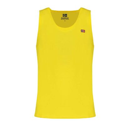 Norway 1963 Yellow Cotton Men Tank Top
