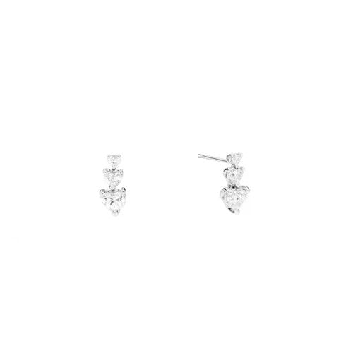 ORECCHINI RECARLO MOD. E67TS025_103 elegant diamond earrings set against a white background