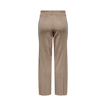 Only Beige Marabou Pant, women's fall/winter acrylic trousers, back view. Stylish and comfortable design.