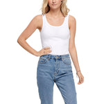 Only White Cotton Tank Top