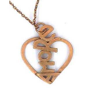 AMBROSINI JEWELS - PENDENTE ARGENTO 925° cuore finitura rosé satinata-0