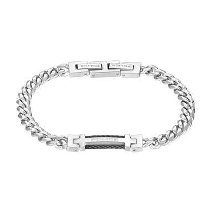 POLICE JEWELS JEWELRY Mod. PEAGB0010101 silver bracelet with classic design