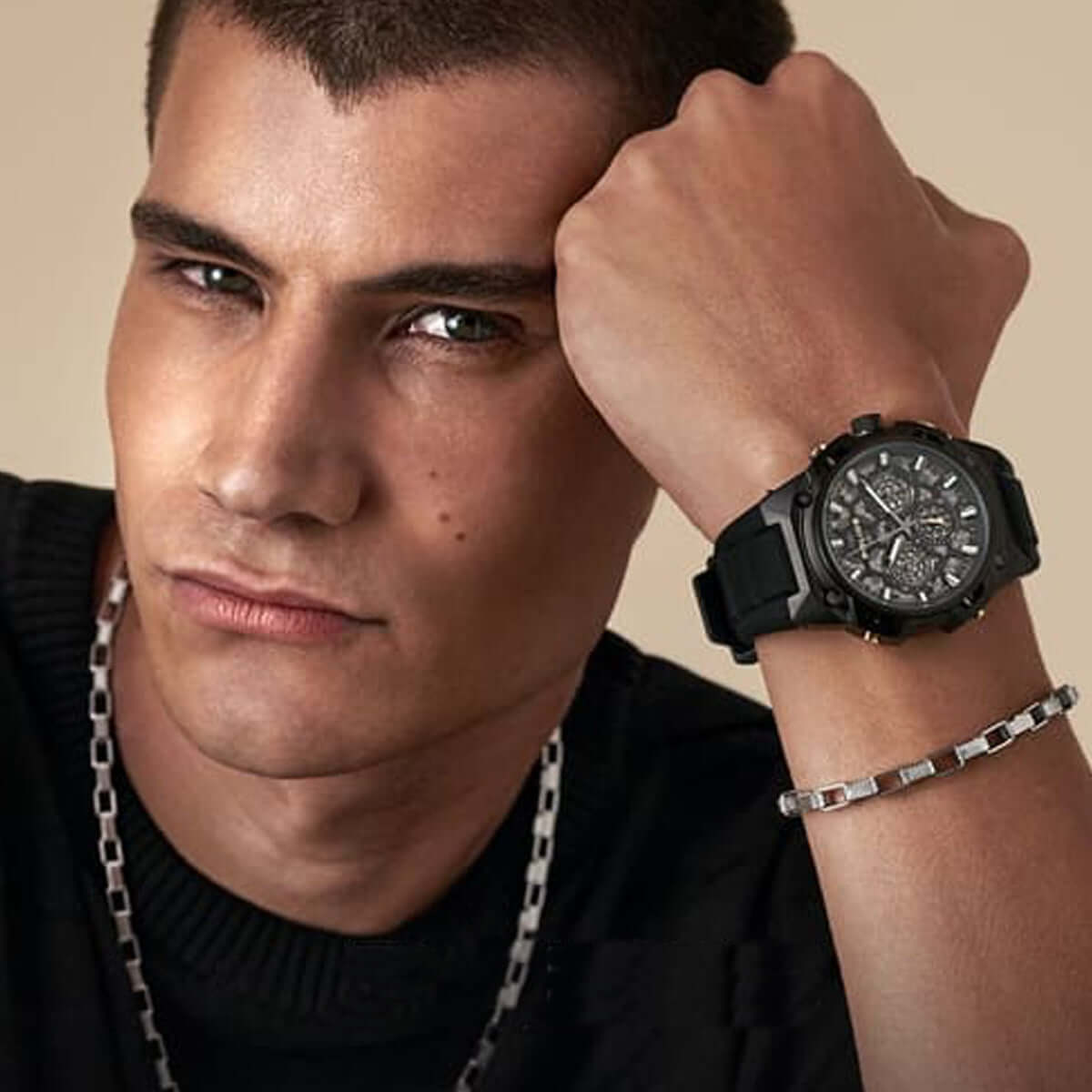 POLICE JEWELS JEWELRY Mod. PEAGB0041801 DESIGNER FASHION JEWELLERY