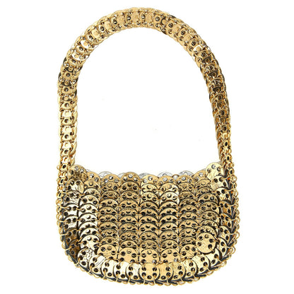 Paco Rabanne Multicolor Calfskin Moon Flip Reversible Shoulder Bag