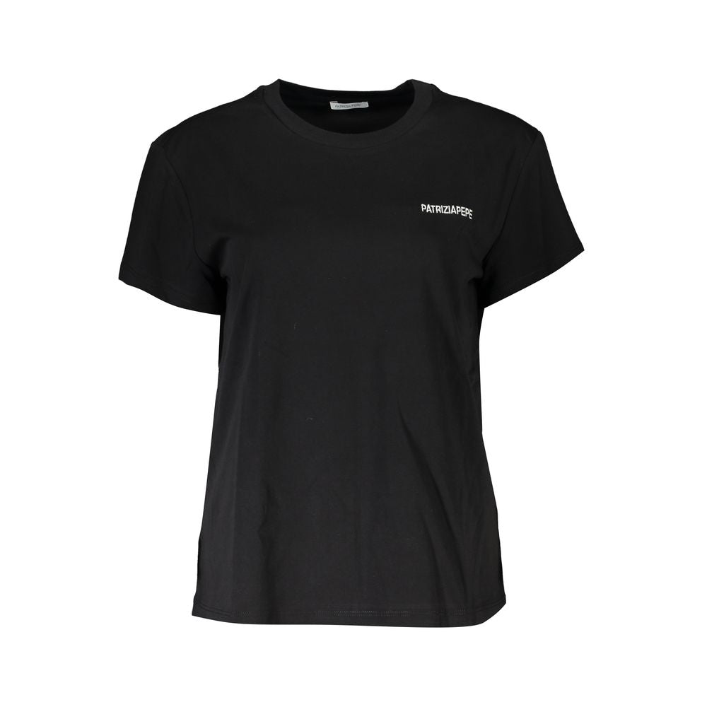 Patrizia Pepe Black Cotton Women T-Shirt