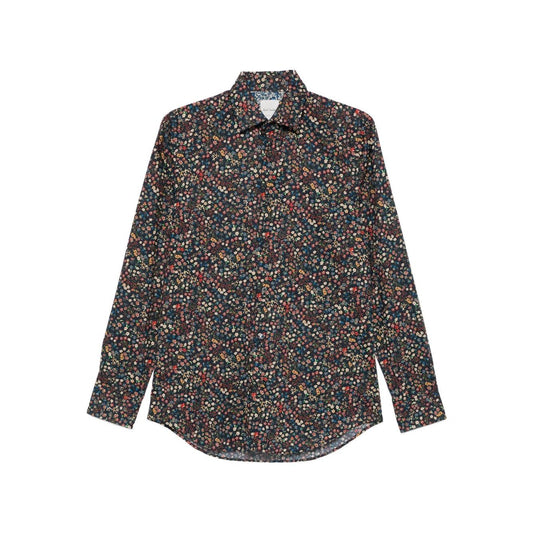 Paul Smith Shirts MultiColour floral pattern, long sleeves, button fastening, classic collar printed shirt.