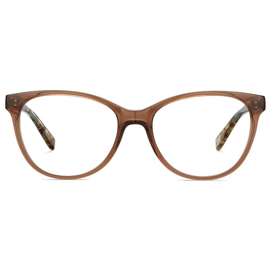 Pierre Cardin Brown Acetate Frames for Women, model P.C.-8476-09Q, 54/17/140 mm, elegant brown acetate finish