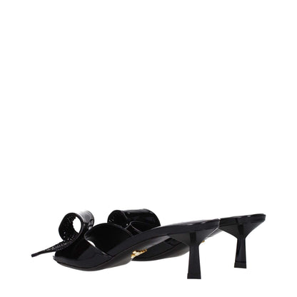 Prada Black Leather Sandals1728,75667636384,Black,EU36.5/US6.5,EU37/US7,EU38.5/US8.5,EU38/US8,New with tags,Prada,Sandals - Shoes,Shoes,Women