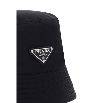 Prada Black Polyamide Bucket Hat1728,72470364320,Accessories,Black,Bucket Hats - Hats - Accessories,Hats - Accessories,M,Men,New with tags,Prada