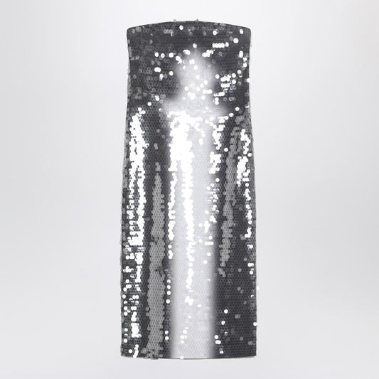 Sportmax Midi dress with gradient sequin effect