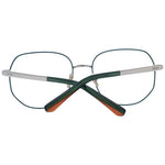 Sandro Green Women Glasses Frame, full-rim round style in acetate with demo lenses, 46-19-135 size, includes branded case.