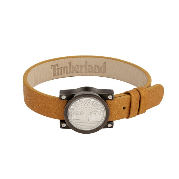 TIMBERLAND JEWELS JEWELRY Mod. TBL26517BLC01 leather bracelet with engraved logo