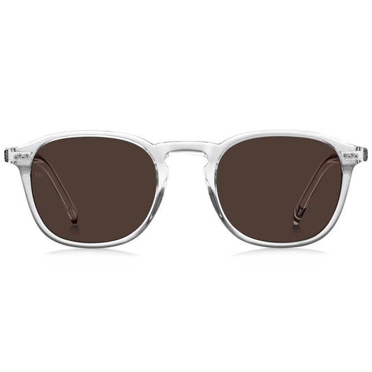 TOMMY HILFIGER MOD. TH 1939_S gent sunglasses, front view, clear frame with dark lenses.