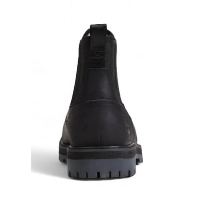 Timberland Black Nubuc Leather Boot