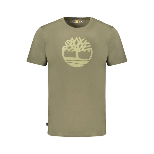 Timberland Green Cotton Men T-Shirt