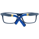 Tod's Chic Blue Rectangular Men's Eyewear with Italian-crafted frames, showcasing sophisticated style and quality in blue plastic.