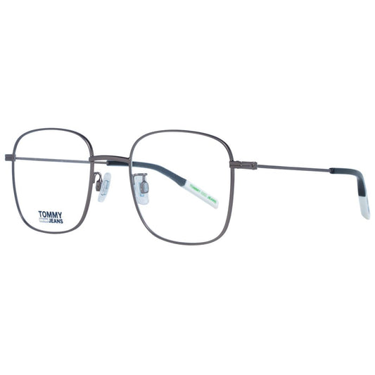 Tommy Hilfiger Gray Unisex Glasses Frame with multicolor full-rim square design, metal and plastic material, lenses width 49 mm.