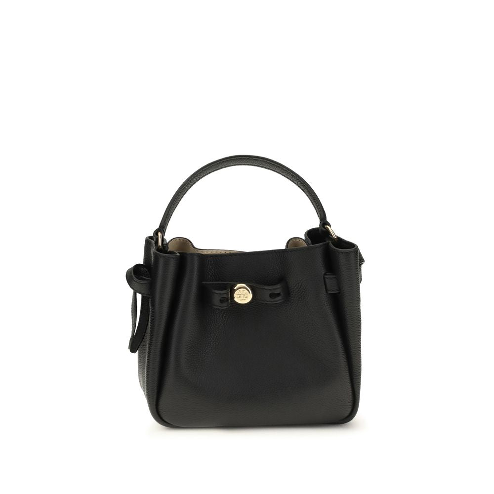 Tory Burch Black The Romy Mini Bucket Bag