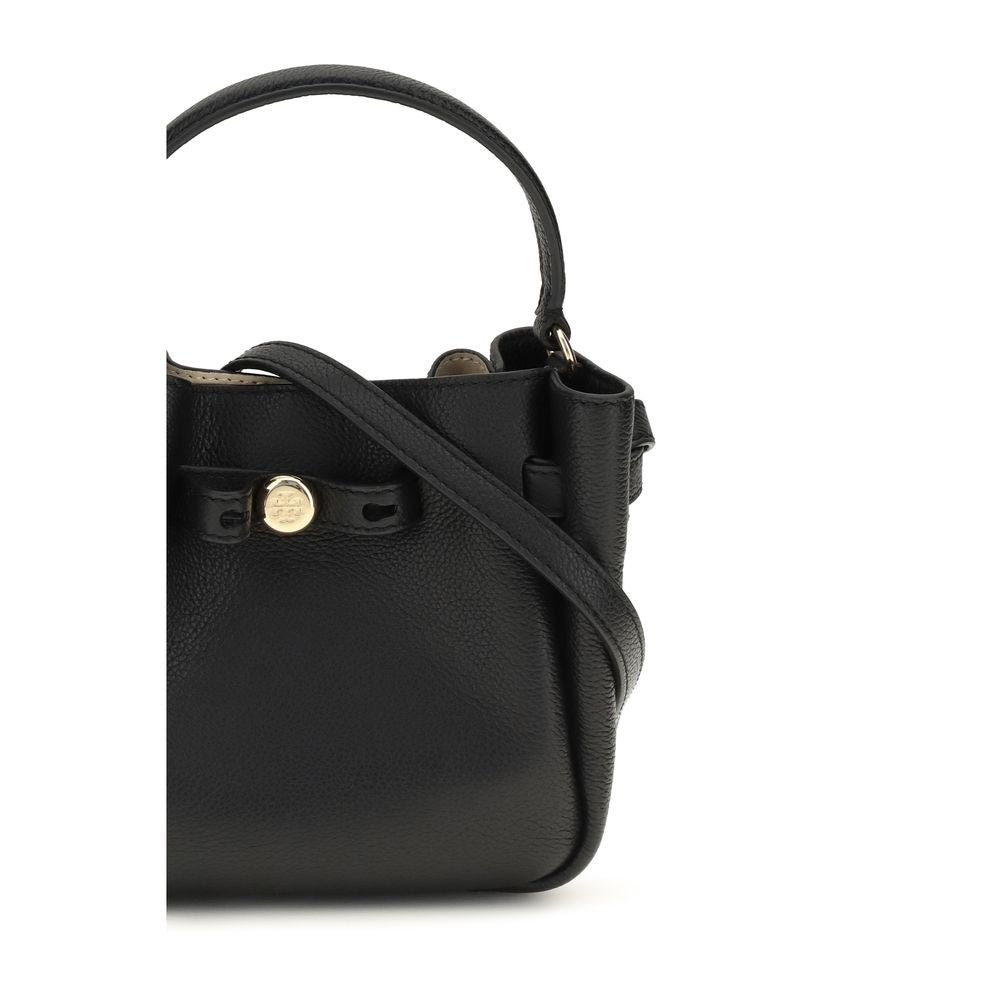 Tory Burch Black The Romy Mini Bucket Bag