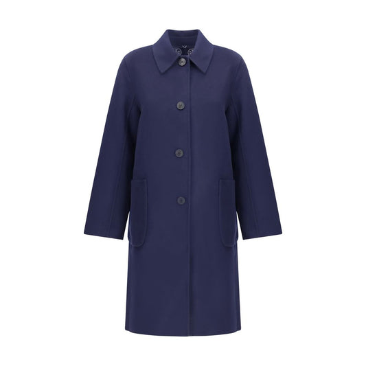 Tory Burch Blue Wool Coat