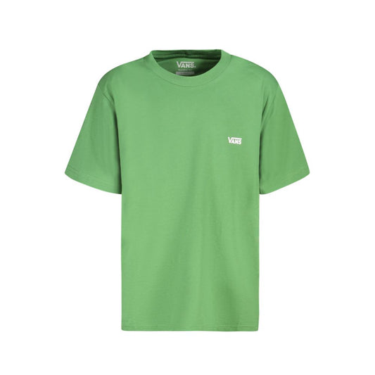 Vans Green Cotton T-Shirt with short sleeves, classic fit, crew neck, logo print, perfect casual wear.