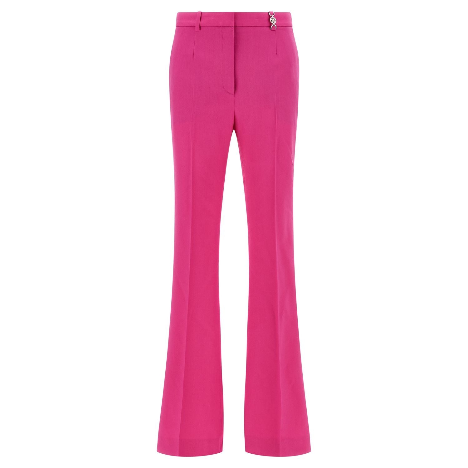 Versace Fuchsia Virgin Wool Flared Pants
