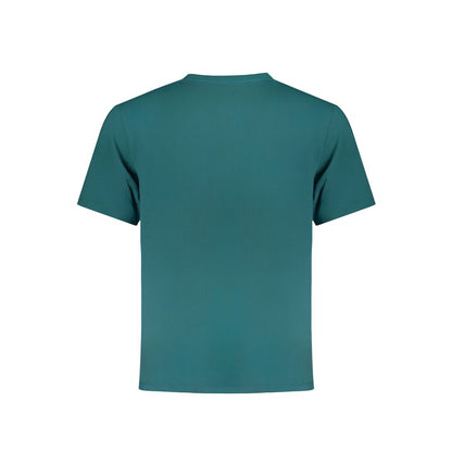 Alt Tag: Back view of Wrangler Green Cotton T-Shirt featuring short sleeves and crew neck design.