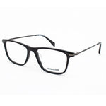 Zadig & Voltaire Black Acetate Frames with metal temples, unisex design, measures 53/18/140 mm. Stylish eyewear for men and women.