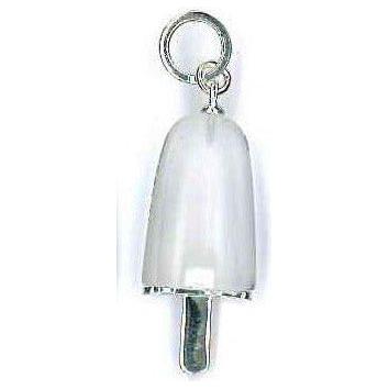 AMBROSINI JEWELS -  PENDENTE ARGENTO 925°  ghiacciolo finitura bianca pietra ghiaccio medio (29.5x13 mm)